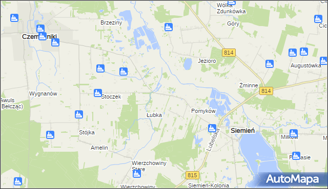 mapa Wólka Siemieńska, Wólka Siemieńska na mapie Targeo