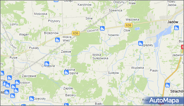 mapa Wólka Sulejowska, Wólka Sulejowska na mapie Targeo
