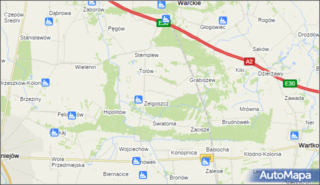 mapa Wólki, Wólki na mapie Targeo