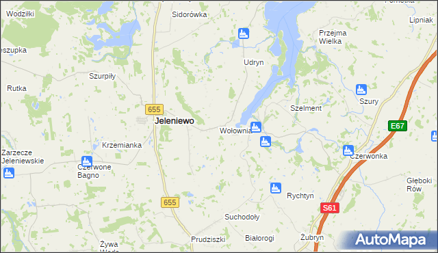 mapa Wołownia, Wołownia na mapie Targeo