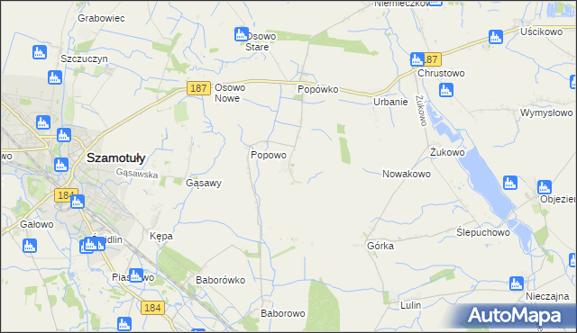 mapa Wychowaniec, Wychowaniec na mapie Targeo