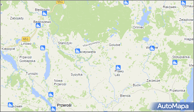 mapa Wysoki Garb, Wysoki Garb na mapie Targeo