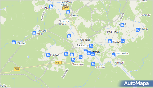 mapa Zabłotczyzna, Zabłotczyzna na mapie Targeo