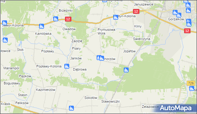 mapa Zachorzów, Zachorzów na mapie Targeo