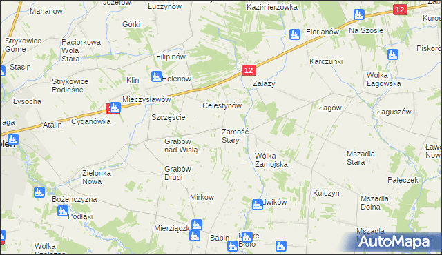 mapa Zamość Stary, Zamość Stary na mapie Targeo