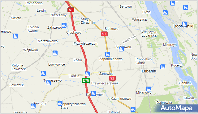 mapa Zapomnianowo, Zapomnianowo na mapie Targeo