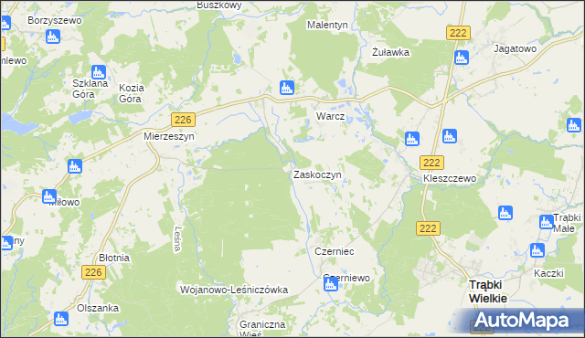 mapa Zaskoczyn, Zaskoczyn na mapie Targeo