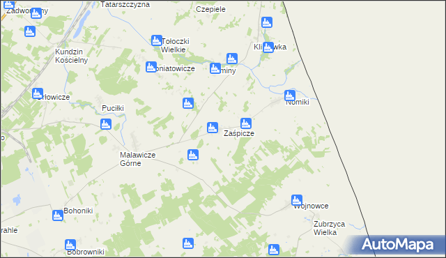 mapa Zaśpicze, Zaśpicze na mapie Targeo