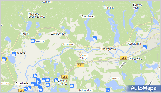 mapa Zatom Nowy, Zatom Nowy na mapie Targeo