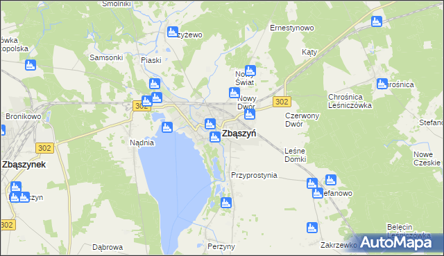 mapa Zbąszyń, Zbąszyń na mapie Targeo