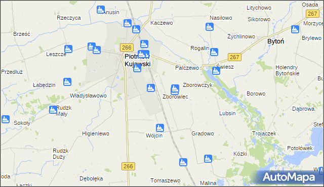 mapa Zborowiec, Zborowiec na mapie Targeo