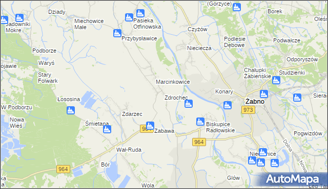 mapa Zdrochec, Zdrochec na mapie Targeo