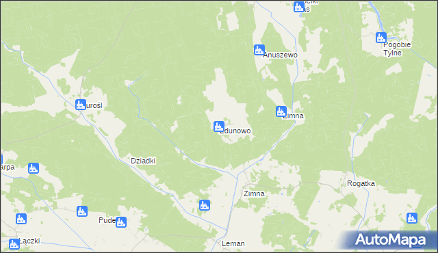 mapa Zdunowo gmina Pisz, Zdunowo gmina Pisz na mapie Targeo