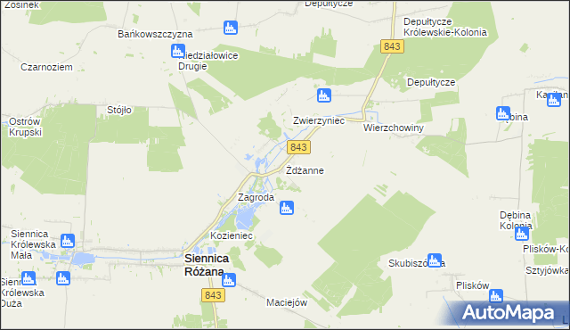 mapa Żdżanne, Żdżanne na mapie Targeo