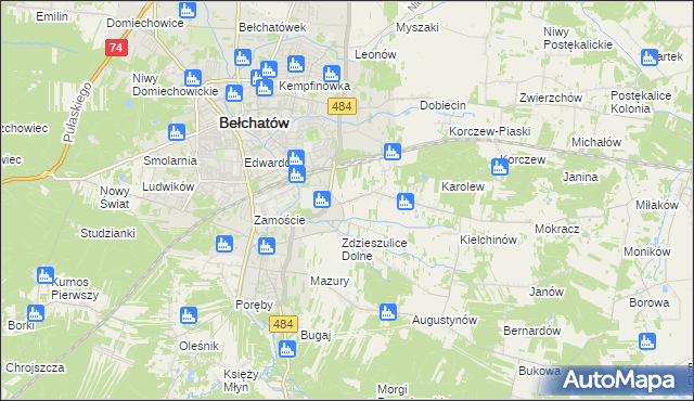 mapa Zdzieszulice Górne, Zdzieszulice Górne na mapie Targeo