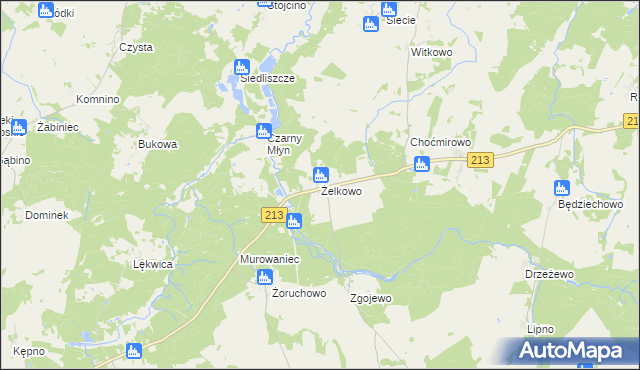 mapa Żelkowo, Żelkowo na mapie Targeo