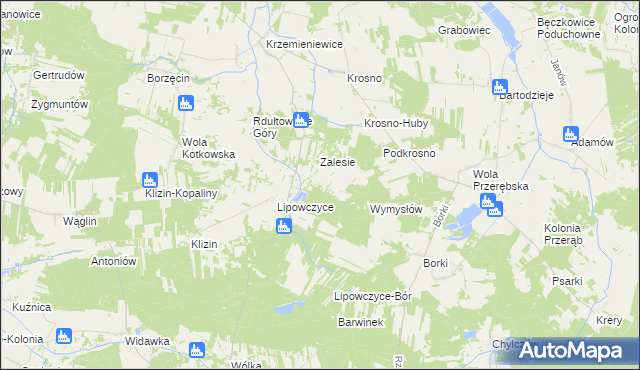 mapa Żencin, Żencin na mapie Targeo