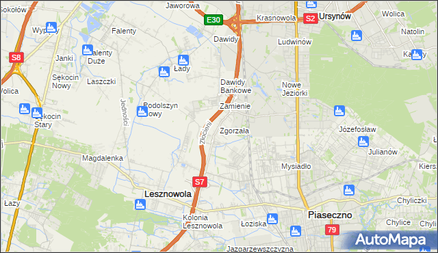 mapa Zgorzała, Zgorzała na mapie Targeo