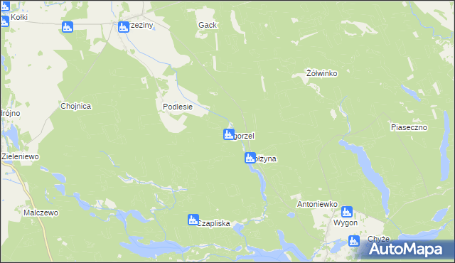 mapa Zgorzel, Zgorzel na mapie Targeo