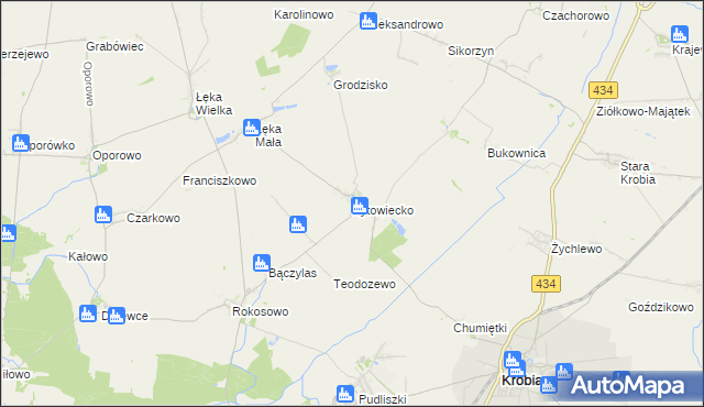 mapa Żytowiecko, Żytowiecko na mapie Targeo