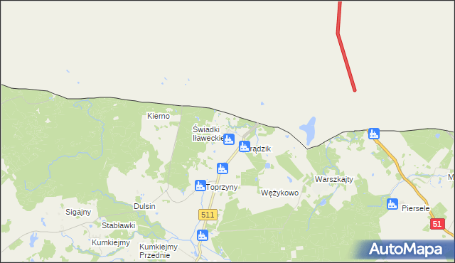 mapa Żywkowo gmina Górowo Iławeckie, Żywkowo gmina Górowo Iławeckie na mapie Targeo