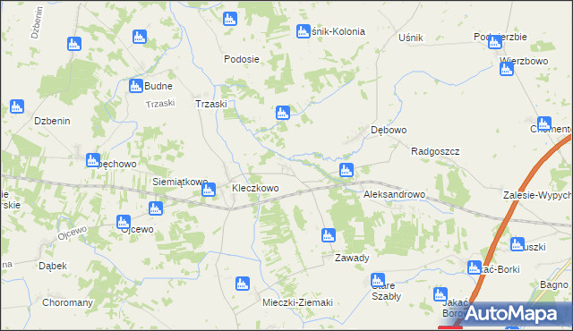 mapa Żyźniewo, Żyźniewo na mapie Targeo