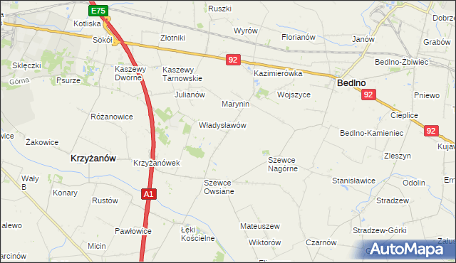 mapa Szewce-Walentyna, Szewce-Walentyna na mapie Targeo