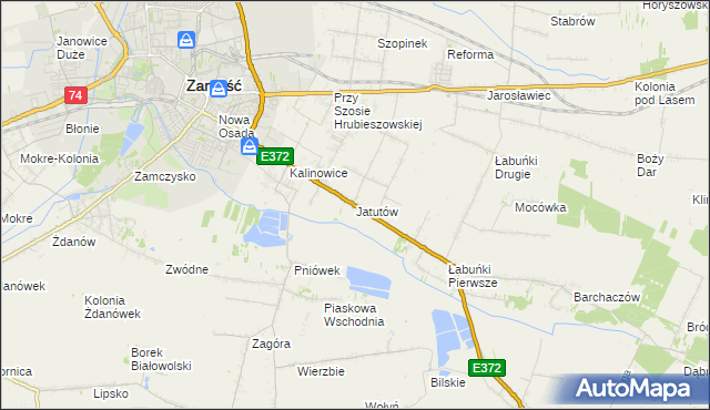 mapa Jatutów, Jatutów na mapie Targeo