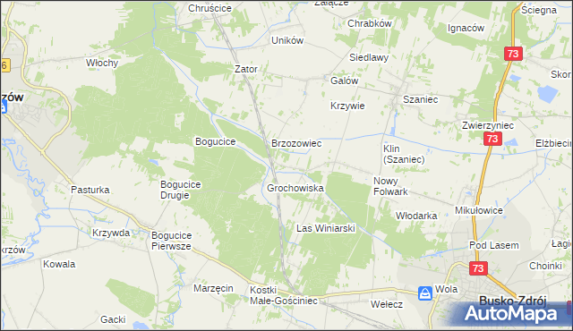 mapa Kameduły, Kameduły na mapie Targeo