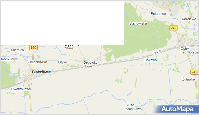 mapa Krostkowo, Krostkowo na mapie Targeo
