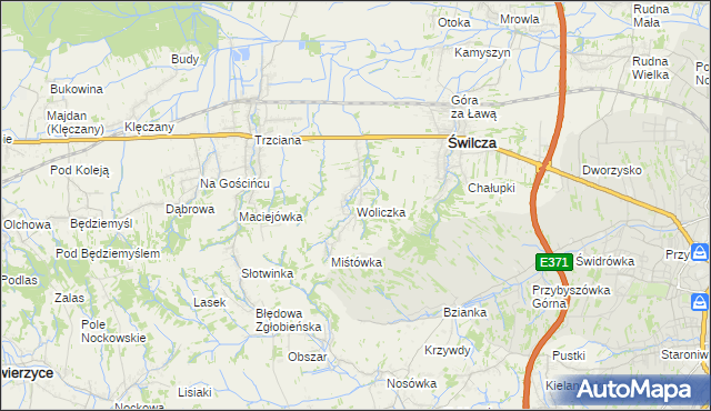 mapa Woliczka, Woliczka na mapie Targeo