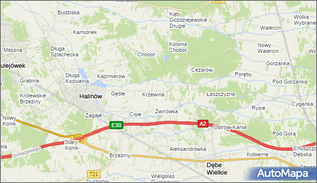 mapa Desno, Desno na mapie Targeo