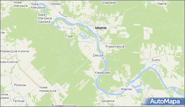 mapa Zabuże, Zabuże na mapie Targeo