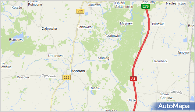 mapa Smoląg, Smoląg na mapie Targeo