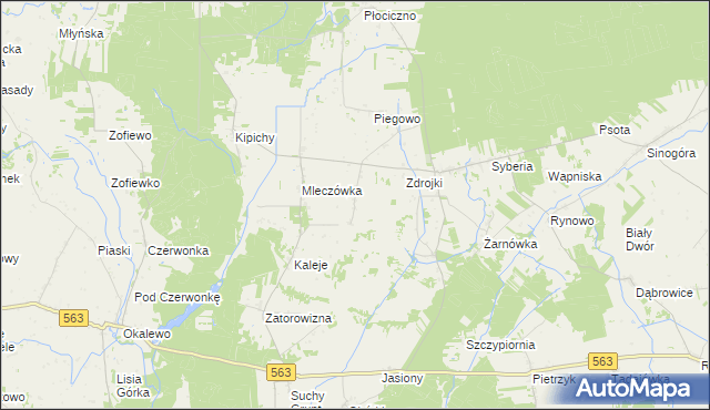 mapa Huta gmina Lubowidz, Huta gmina Lubowidz na mapie Targeo