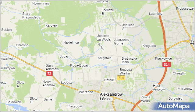 mapa Księstwo, Księstwo na mapie Targeo