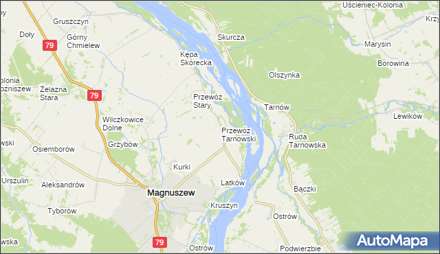 mapa Przewóz Tarnowski, Przewóz Tarnowski na mapie Targeo