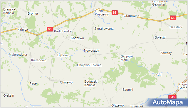 mapa Truski, Truski na mapie Targeo