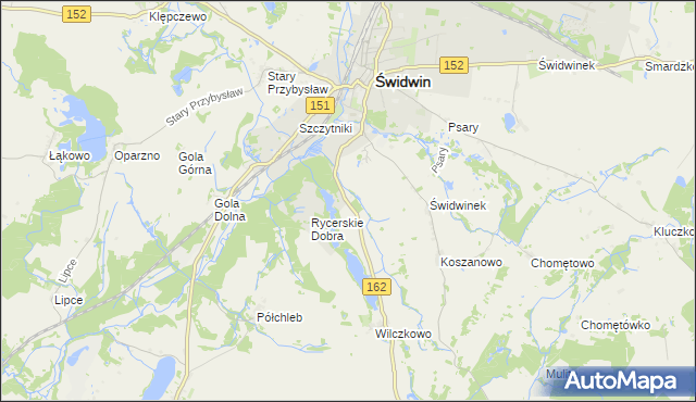 mapa Buczyna gmina Świdwin, Buczyna gmina Świdwin na mapie Targeo