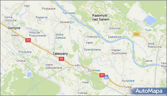 mapa Dzierdziówka, Dzierdziówka na mapie Targeo