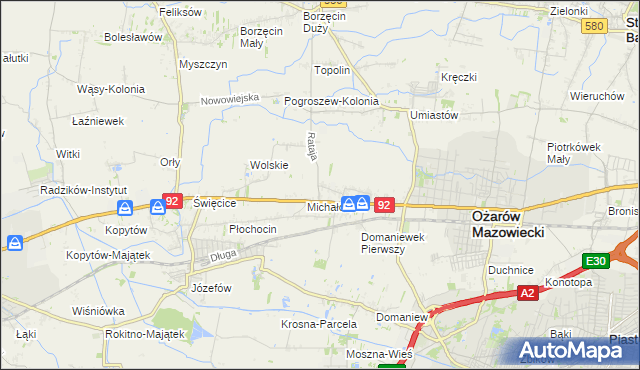 mapa Koprki, Koprki na mapie Targeo