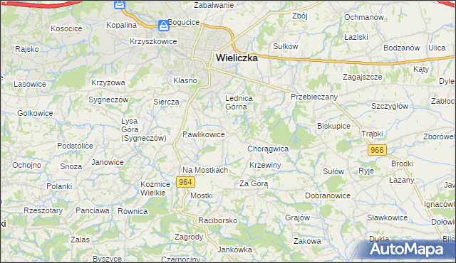 mapa Mietniów, Mietniów na mapie Targeo