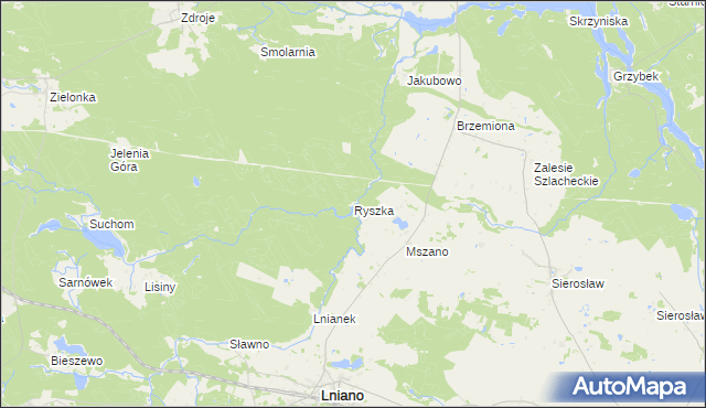 mapa Ryszka, Ryszka na mapie Targeo