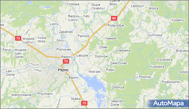 mapa Dobrków, Dobrków na mapie Targeo