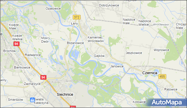 mapa Gajków, Gajków na mapie Targeo