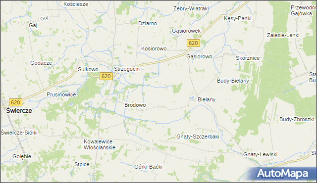 mapa Brodowo-Wity, Brodowo-Wity na mapie Targeo