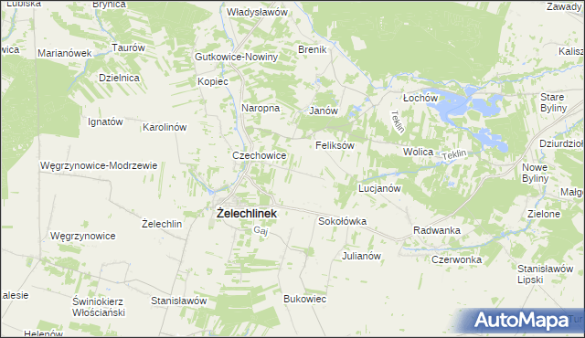 mapa Gawerków, Gawerków na mapie Targeo