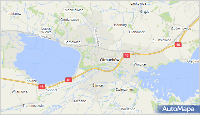 mapa Otmuchów, Otmuchów na mapie Targeo