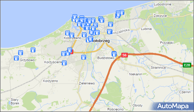 mapa Budzistowo, Budzistowo na mapie Targeo