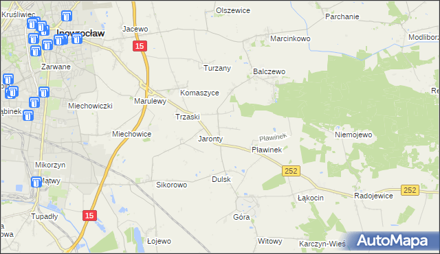 mapa Dziennice, Dziennice na mapie Targeo